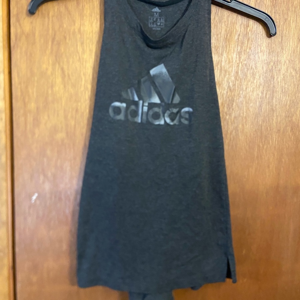 ADIDAS Charcoal Gray racerback Tank